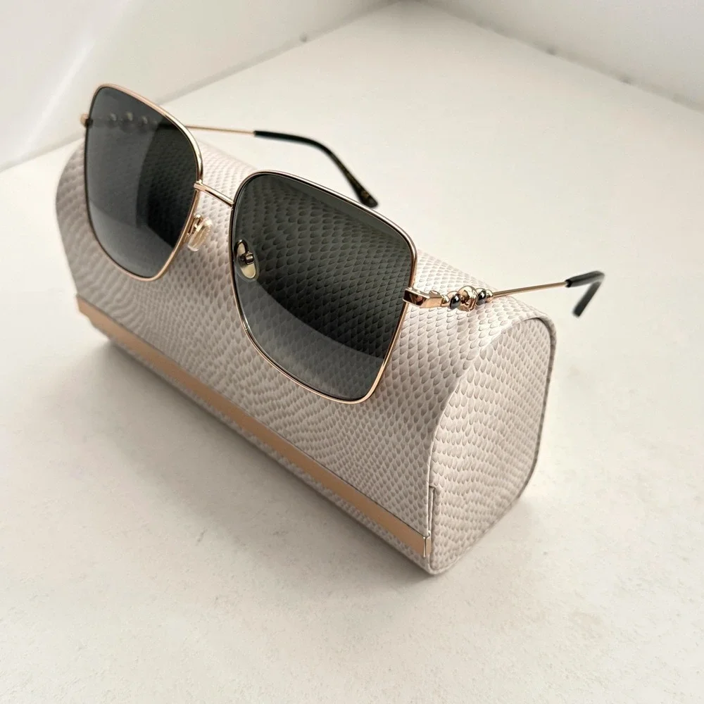 Jimmy Choo Women's Hester 59mm Sunglasses Summer Vacation Smoke‎ Lenses UV